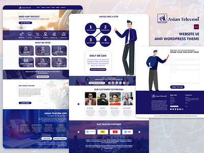 WordPress Template UI 2020 branding clean clean design design illustration interaction design template ui ui design user interface vector wordpress wordpress design wordpress development