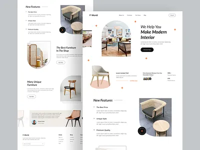 Interior Landing page branding design design ui designer e commerce web furniture web interior landing page ui ui experience uiux user case study user interface web app web design web experience web expert