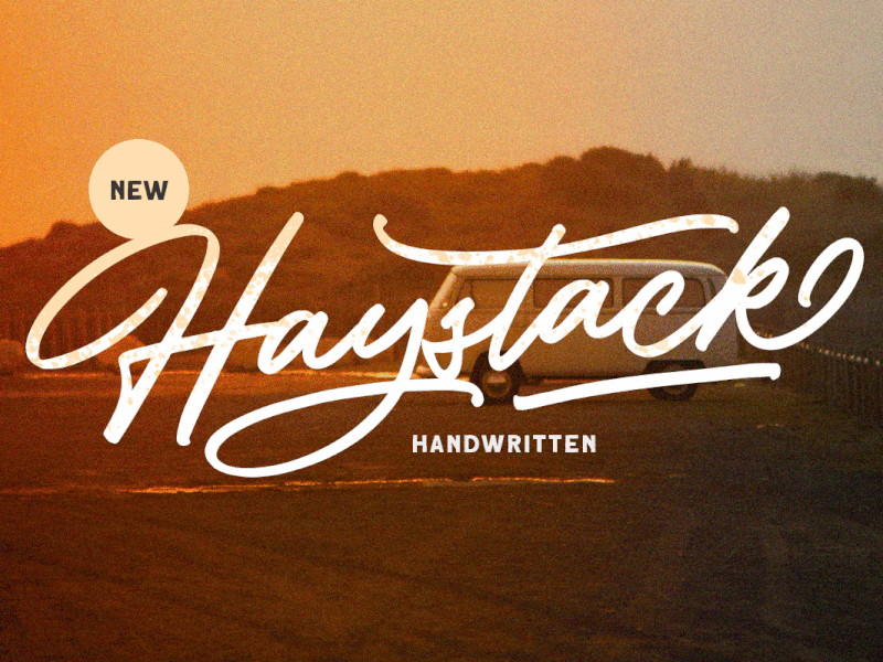 Haystack - Handwritten Script basketball font