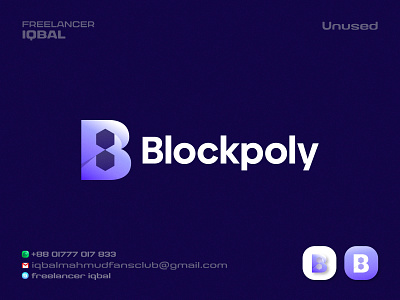 Blockchain B Letter Logo Design b logo blockchain logo brand identity branding creative logo crypto currency logo design ethereum fintech logo freelancer iqbal gradient logo icon identity logo logo design logo designer logo mark logos modern logo