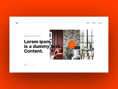Daily - UI clean design flat minimal typography ui ux website