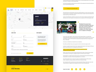 International Wheelchair and Amputee Sports Federation accessibility application article contact contact form contact page contact us federation landing landingpage news portal sports wcag web website wheelchair white whitespace yellow