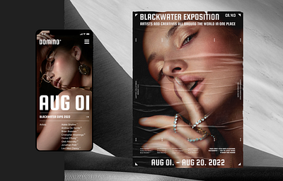 Domino app branding clean concept digital flat identity magazine minimal mobile mobile design photography portfolio poster typography ui ux vector