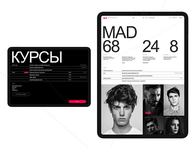 MAD® branding design desktop flat minimal typography ui ux web website