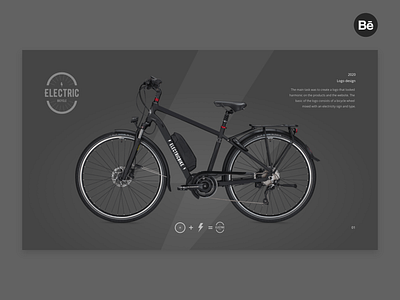 Electric bicycle logo branding logo design logo mark logotype vector