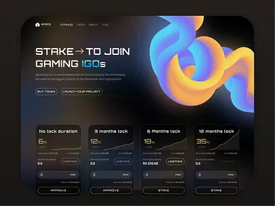 Gaming IGOs - Launchpad blockchain crypto igo launchapd metaverse ui web3