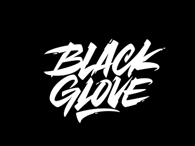 Black Glove calligraphy font lettering logo logotype typography