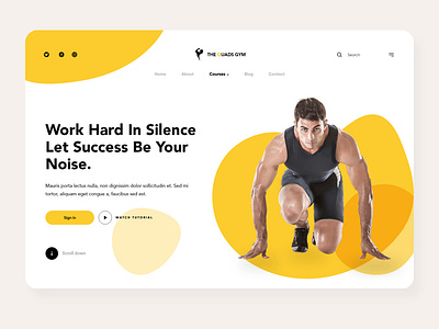 Landing page design 3d branding design figma fitness flat gym illustraion landing page minimal ui ui ux ux web website workout