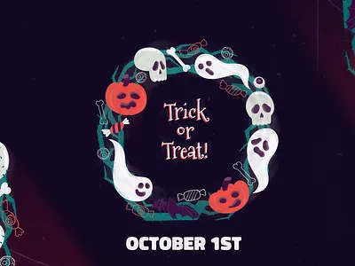 October 1st affinity affinity designer affinity photo halloween illustration ipad pro monster october vector