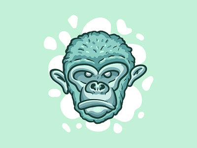 CHIMP 1 ape cartoon cartoon character cartoon illustration cartooning character art character design character illustration chimp design green illustration logo monkey procreate