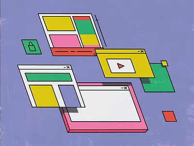 Search branding design flat icon illustration line logo ui vector