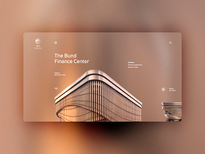 The Bund Finance Center design landingpage ui uidesign ux uxdesign website