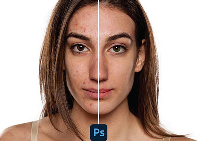 Face retouching graphic design photo