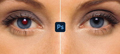 Red-eye removal graphic design photo