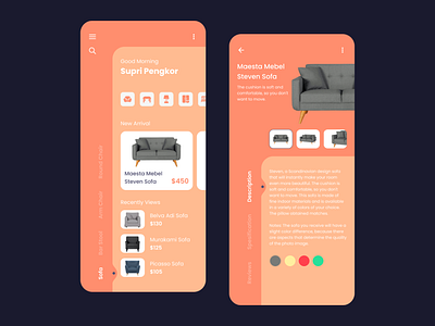 Furniture e-Commerce Mobile App app design ecommerce furniture app furniture ecommerce mobile app mobile app design mobile apps ui ux