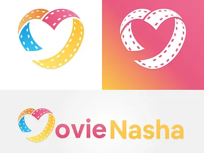 Movienasha logo branding conceptual design design flat logo logo design logodesign logotype