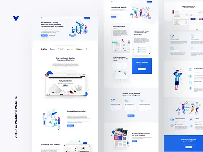 Virtuoso Website branding design minimal prototype ui ux virtuoso web webflow website
