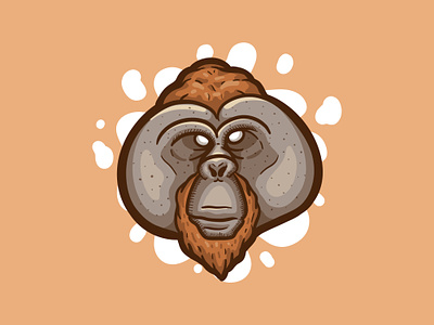 ORANGUTAN ape apeshit brown cartoon cartoon art cartoon character cartoon illustration cartooning character art character design chimp design gorilla illustration monkey orange orangutan procreate