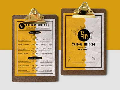 Catering Food Menu Design design menu psd