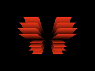 Butterfly + files branding butterfly files illustration logo mark vector