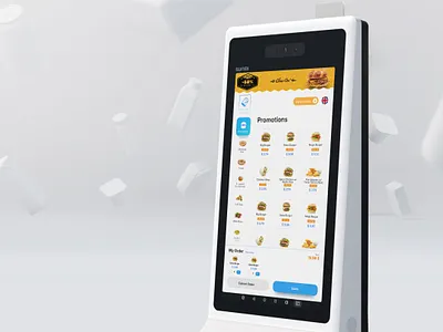 Self-service kiosk - SSK (restaurant, fast-food) branding food hmi interface kiosk landing native app terminal uidesign uiux usability uxdesign