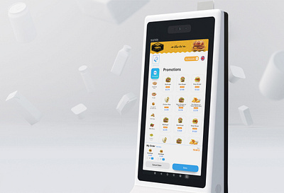 Self-service kiosk - SSK (restaurant, fast-food) branding food hmi interface kiosk landing native app terminal uidesign uiux usability uxdesign