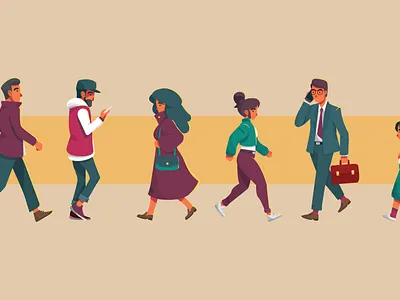 People character design design flat people