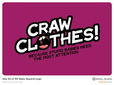 Daily Logo Challenge | Day 46 - Baby Apparel Logo branding daily logo challenge design identity identity design logo logo design