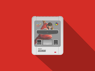 Final Fight Custom SNES Console final fight flat flat illustration illustration illustrator nintendo snes super nintendo