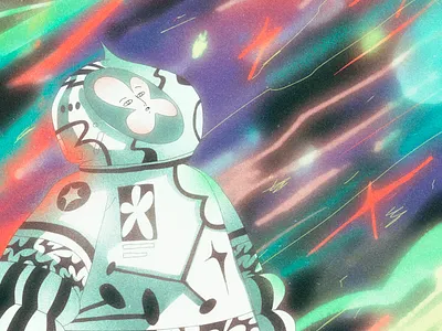 Space character character design color design dribbble illustration shapes