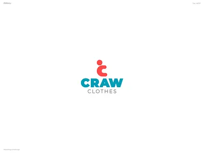 Baby Apparel Brand Logo - Craw Clothes branding dailylogochallenge design logo