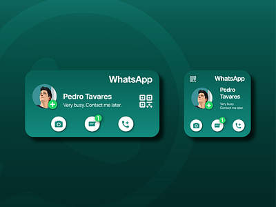 WhatsApp Widget: Weekly Warm-up adobe illustrator adobe photoshop app app design apple application dribbble icon ios ui ux vector whatsapp widget