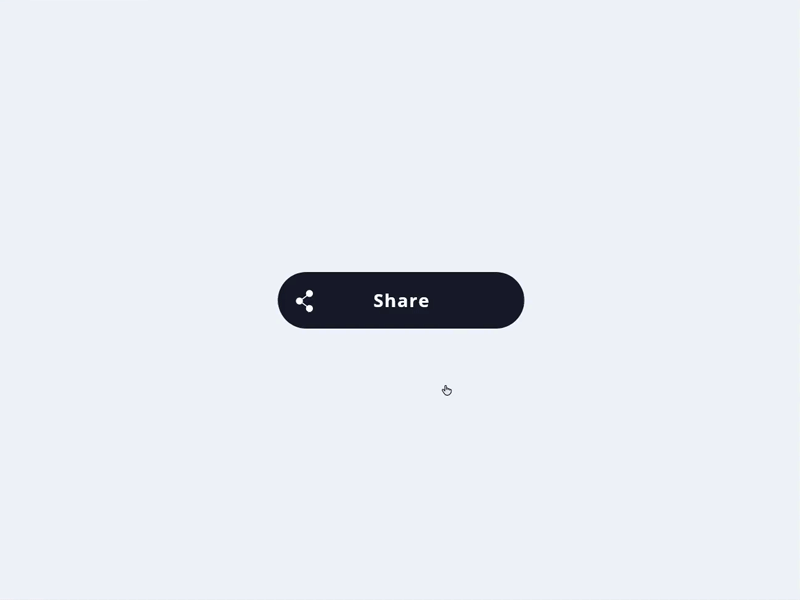 Social Share Button 100daysofui adobe xd animation button dailyui dailyui010 dailyuichallenge dailyuidesign interaction micro interaction microinteraction share share button ui ui ux user experience user interface ux