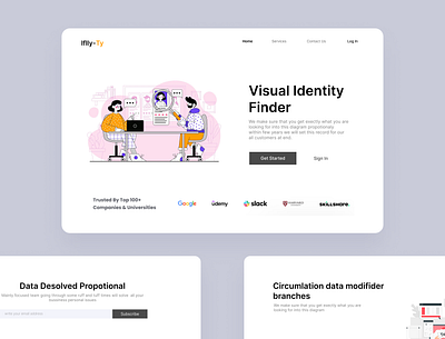 Identity Finder Web/ concept idea illustration mansoor ui unlikeothers ux webdesign webpage
