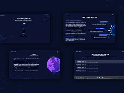 Cyber intelligence responsive website cyber intelligence cybercure design responsive ui ux webdesign