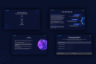 Cyber intelligence responsive website cyber intelligence cybercure design responsive ui ux webdesign