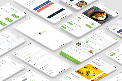 8Tiffins Mobile App app design food app food app design minimal mobile app design user experience design user interface design