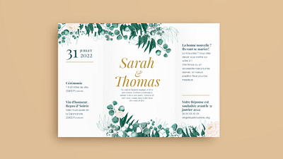 Wedding invitation-envelop card envelop eucalyptus flower foliage gimp illustration inkscape peonies scribus