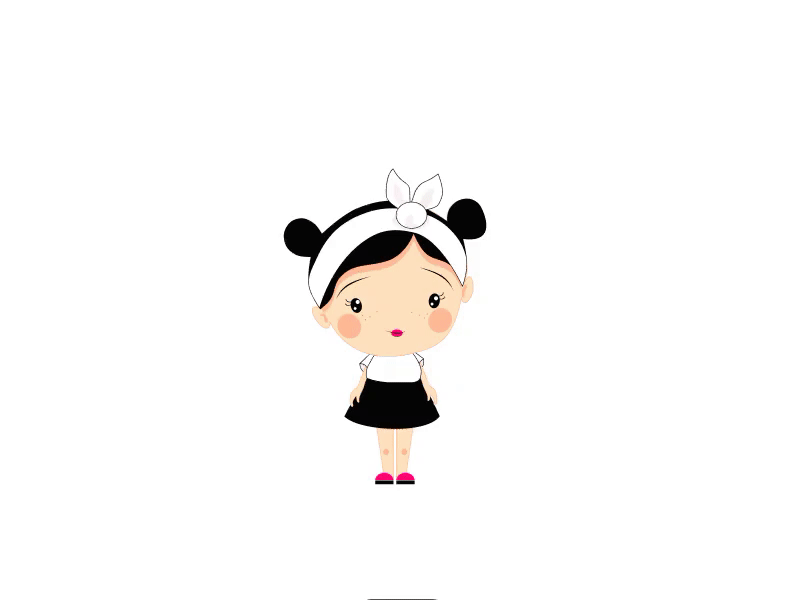 Hello, dribbble! animation cute design emotion figma design girl character girl illustration happy hello dribble hellodribbble hi dribbble hidribbble inspiration thankyou ui welcome shot