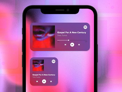 iOS14 Widget Concept: Spotify app design icon ios app design ios14 iphone logo music song spotify