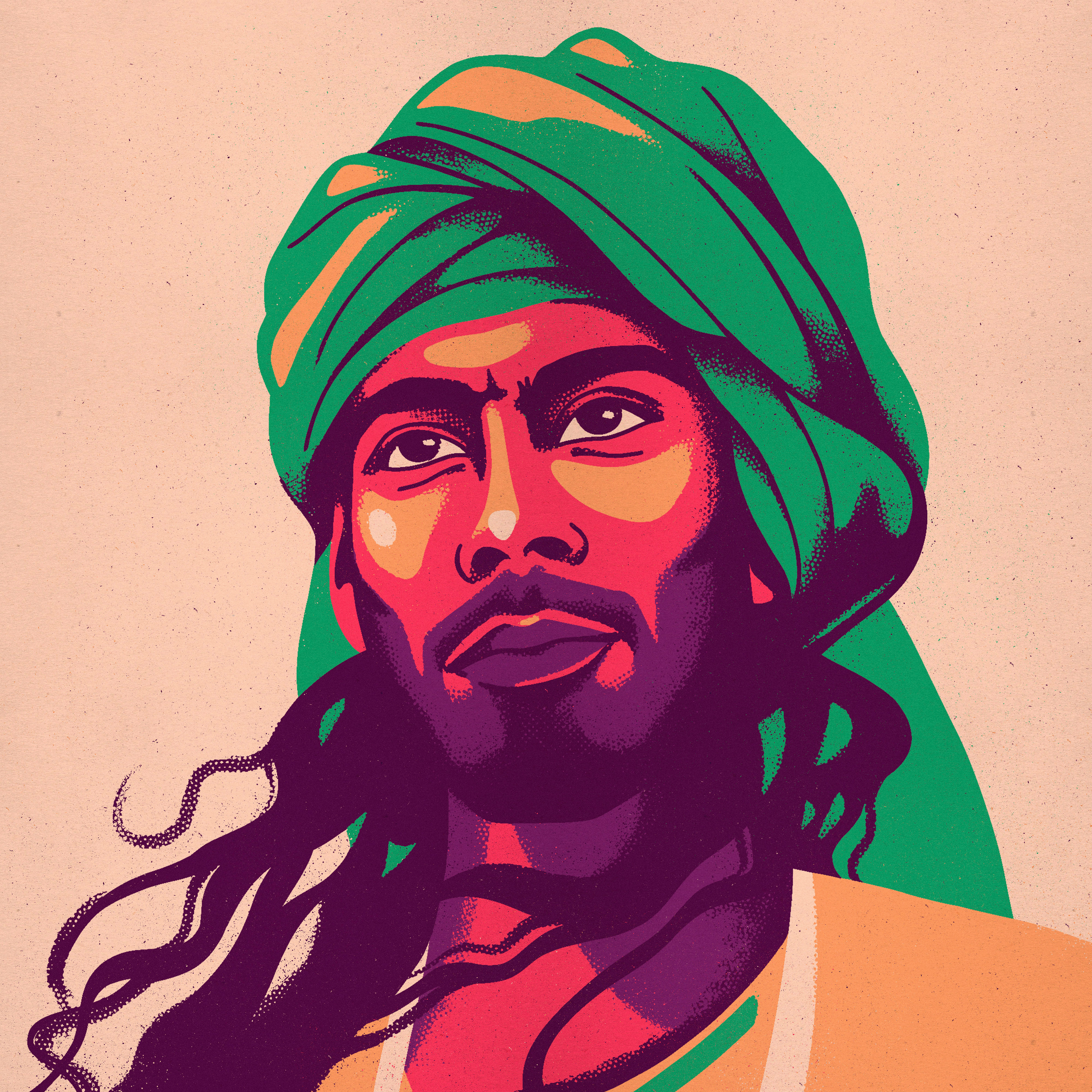 India my love character colourfull goa hair halftone hindu hippie illustration incredible india india india my love indian man masala mumbai portrait pretty boy procreate rajasthan turban