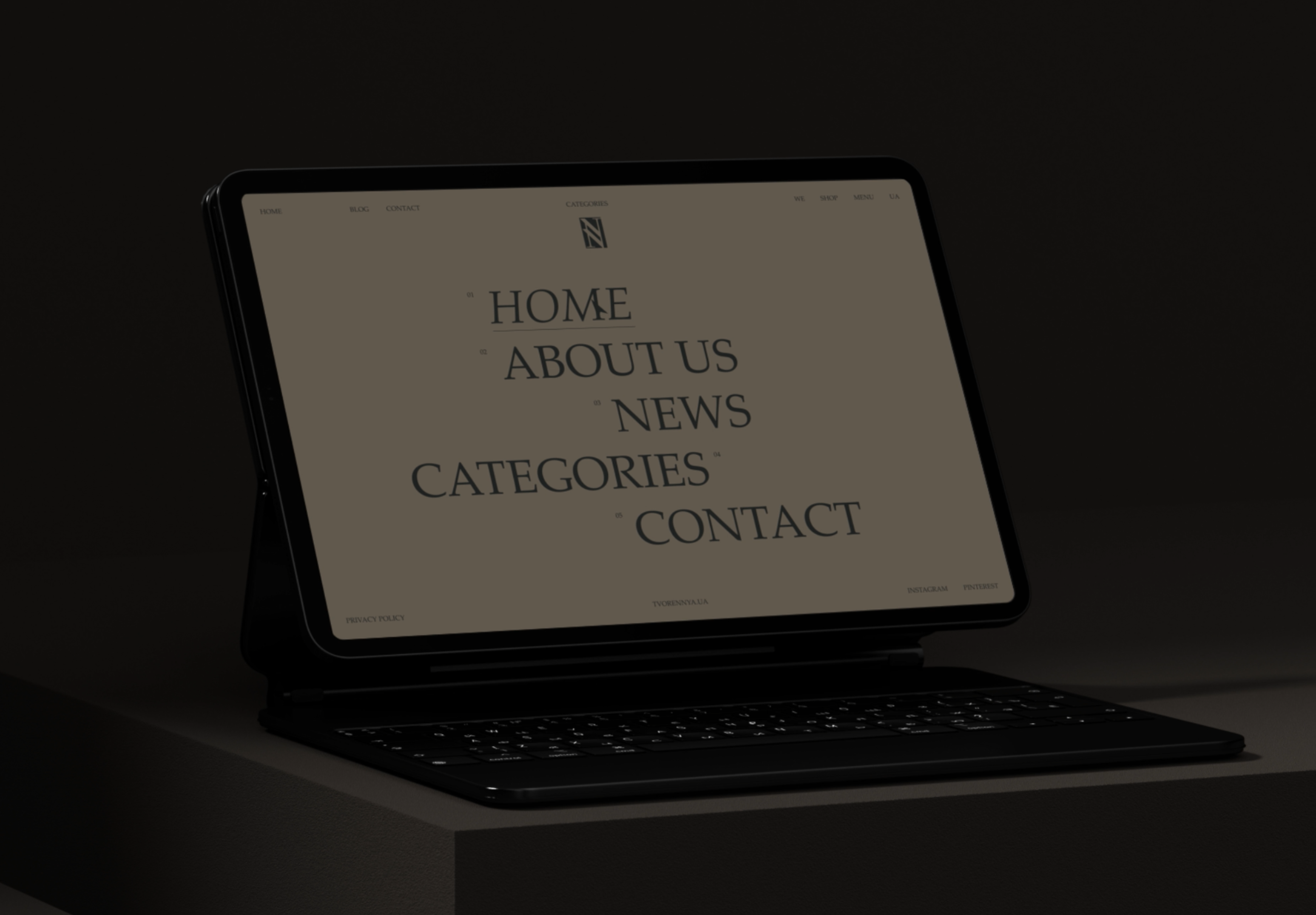 Tvorennya animation black branding design illustration interaction logo minimal typography ui ux web