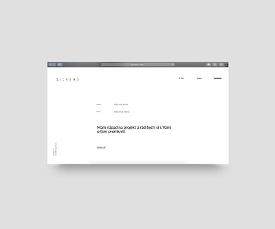 Contact form (website agency) clean design design minimalist rakowski rakowski studio web web agency webdesign website website design