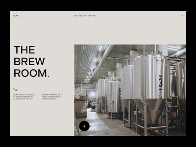 Brewery website concept brewery minimal minimalwebdesign webdesign