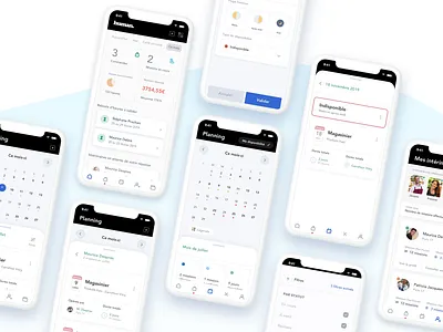 Human by Ergalis android app apple calendar card google ios ios app jobs mobile profiles recruitment ui uiux