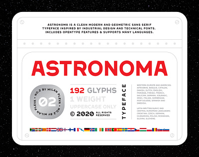 Astronoma - Typeface #00 astronoma astronomy bold display font geometric minimalist sansserif space tech typeface typography universe