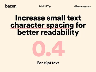 Mini UI Tip - How to set character spacing typographic typography typography art typography design typography poster ui uidesign uidesigner uiux uiuxdesign user interface ux ux design uxdesign