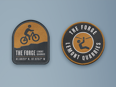The Forge Patches adventure park badge branding patch patches swag