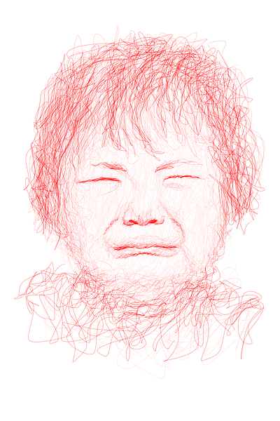 Sad Child illustration lineart potrait scribble