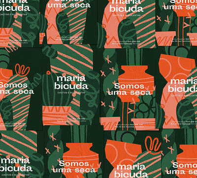 Posters for Maria Bicuda brand identity illustration logo poster poster design